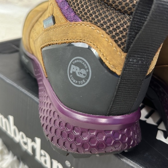NIB Timberland Women's Reaxion Athletic Hiker Work NT WP Brown Purple - Picture 8 of 11